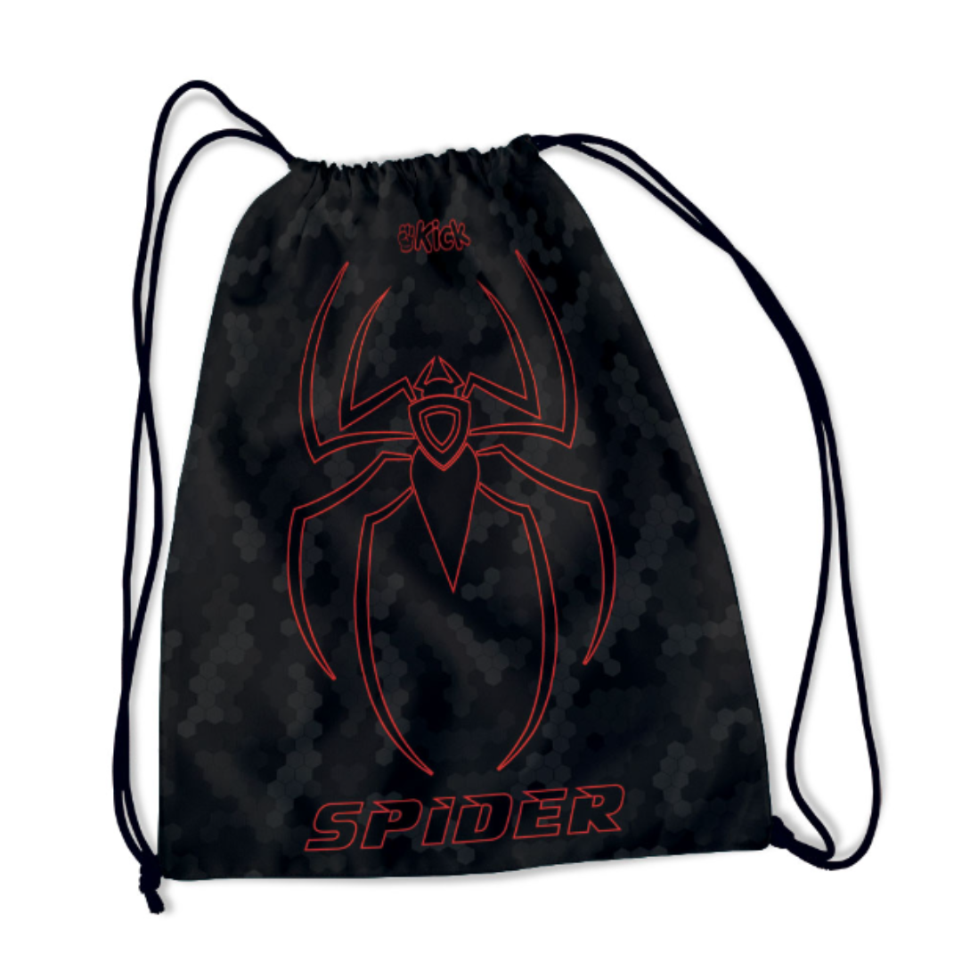 Torba za fizičko Kick Spider sa motivom paukove mreže, prostranim glavnim pregradom za sportsku opremu, izrađena od izdržljivih i vodootpornih materijala, sa podesivim naramenicama i dodatnim džepovima za organizaciju manjih predmeta.
