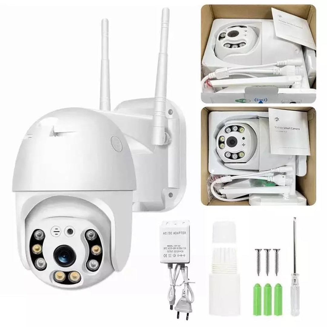 WiFi sigurnosna kamera, bežična kamera za video nadzor, kamera sa 360 stepeni rotacijom, spoljna WiFi kamera, kamera za kuću, kamera za dvorište, kamera za video nadzor, kamera sa noćnim snimanjem, kamera sa detekcijom pokreta, sigurnosna kamera za telefon, IP kamera, nadzorna kamera, kamera za poslovni prostor, kamera za garažu, pametna sigurnosna kamera