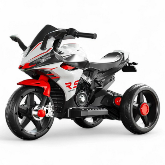 Dečiji motor na akumulator sa tri točka, sportski električni motor za decu, motor na baterije za mališane, dečiji motocikl sa LED svetlima, motor za dečake i devojčice, dečije vozilo na akumulator, mini motor za decu, bezbedan motor sa pomoćnim točkovima, dečiji motor za dvorište i vožnju, električni motor igračka za decu, poklon za decu motor, sportski dečiji motor premium dizajna, motor za mališane sa velikim točkovima, akumulatorski motor za decu, dečiji trike motor, moderan motor za decu, motor igračka 