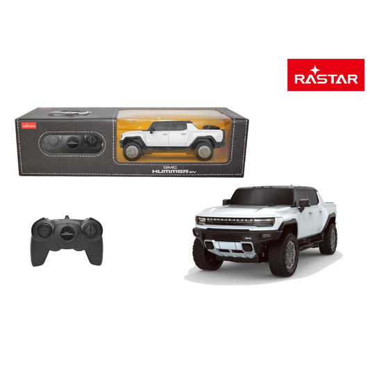 Rastar metalni autić HUMMER EV u razmeri 1:26, na daljinsko upravljanje, dostupan u više boja, sa detaljnom izradom i realističnim dizajnom, idealan za kolekcionare i ljubitelje autića.
