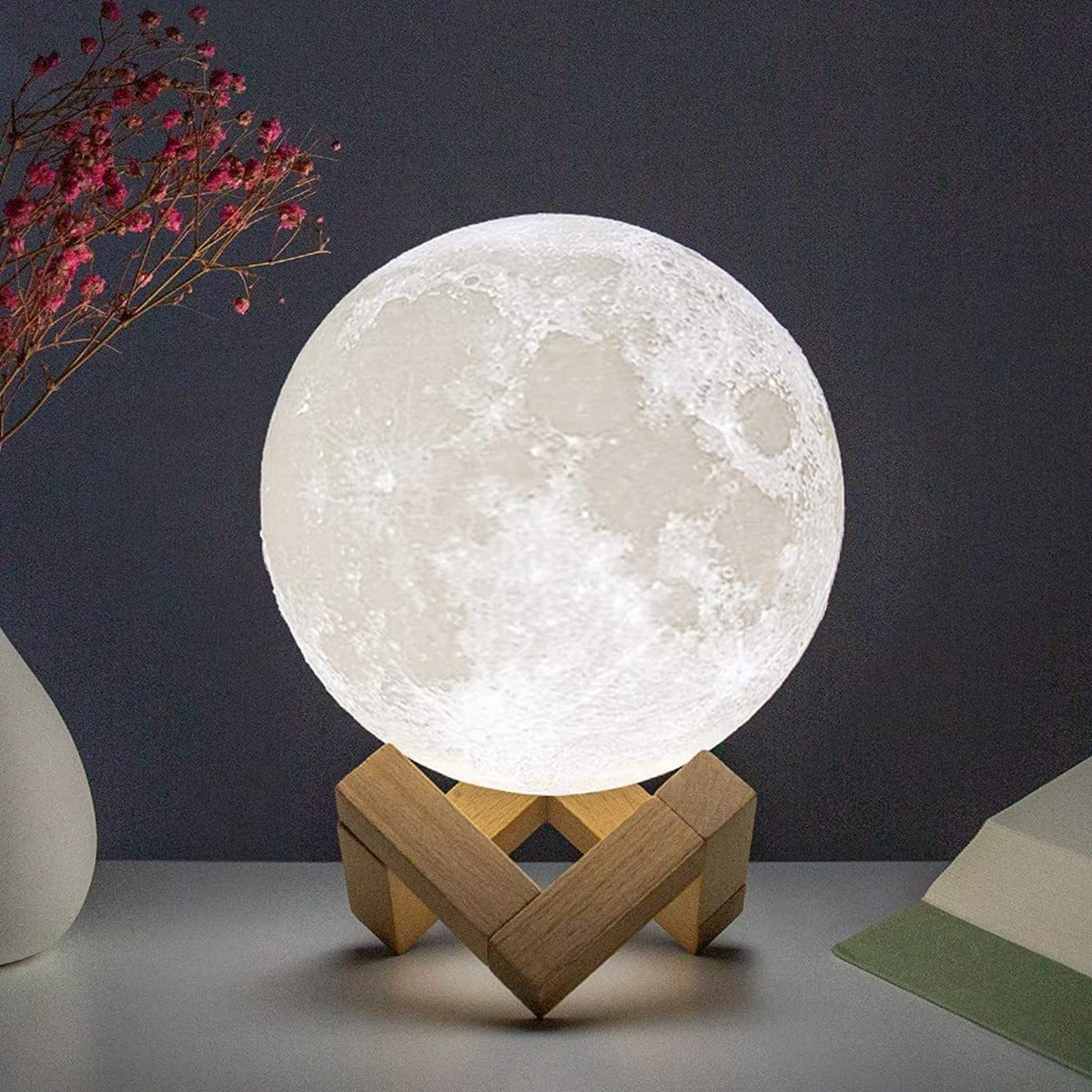 3D Mesec Lampa i Difuzer